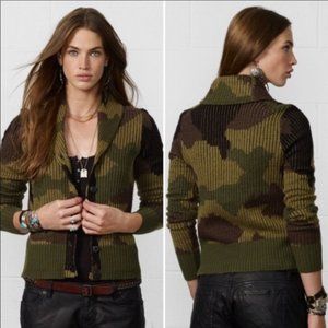 Denim & Supply Camo Shawl Cardigan